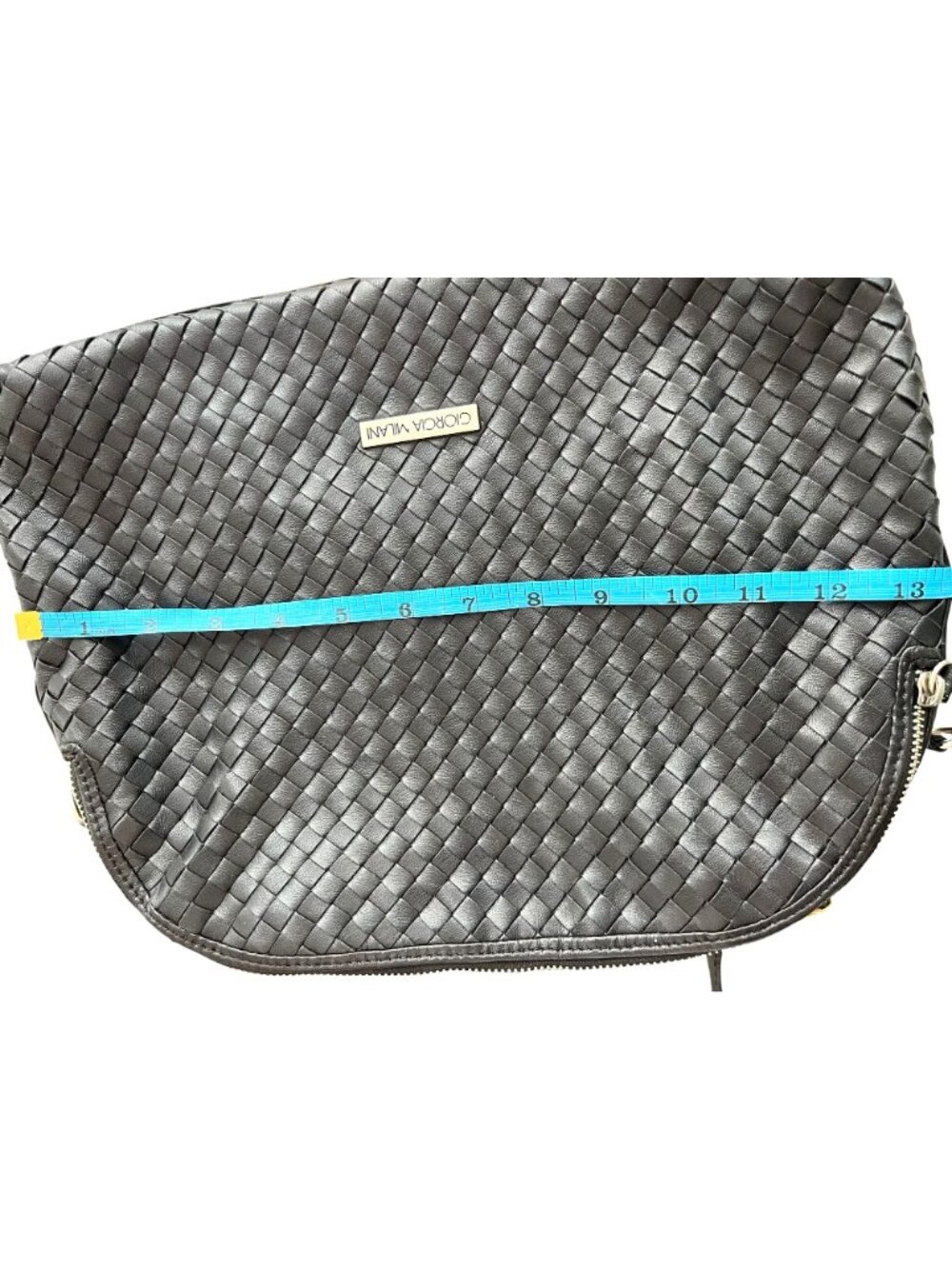 Giorgia Milani Woven Leather Satchel Bag - Picture 3 of 7